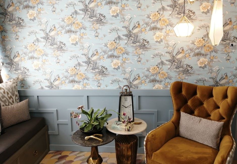 Papier peint mural tendance motif floral